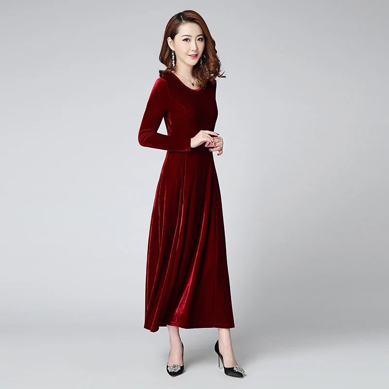 5 цветов офисные женские осенне зимние теплые плиссированные платья корейские