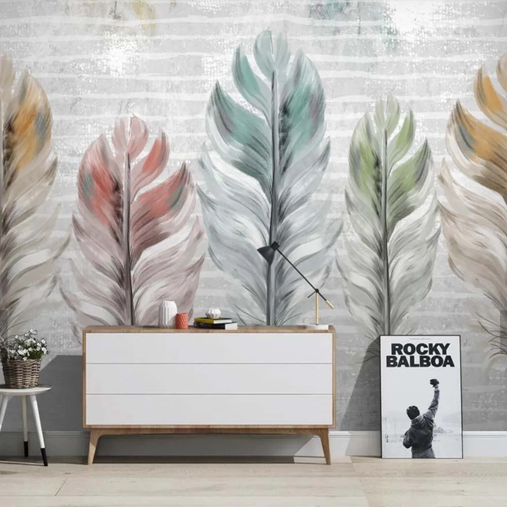 Европейская 3D Ручная роспись красочная особенность абстрактная фото обои для