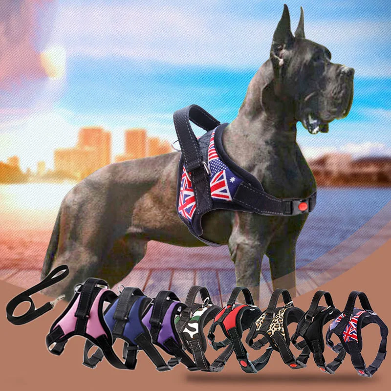 Шлейка-жилетка для домашних животных сетчатая светоотражающая лента дышащий