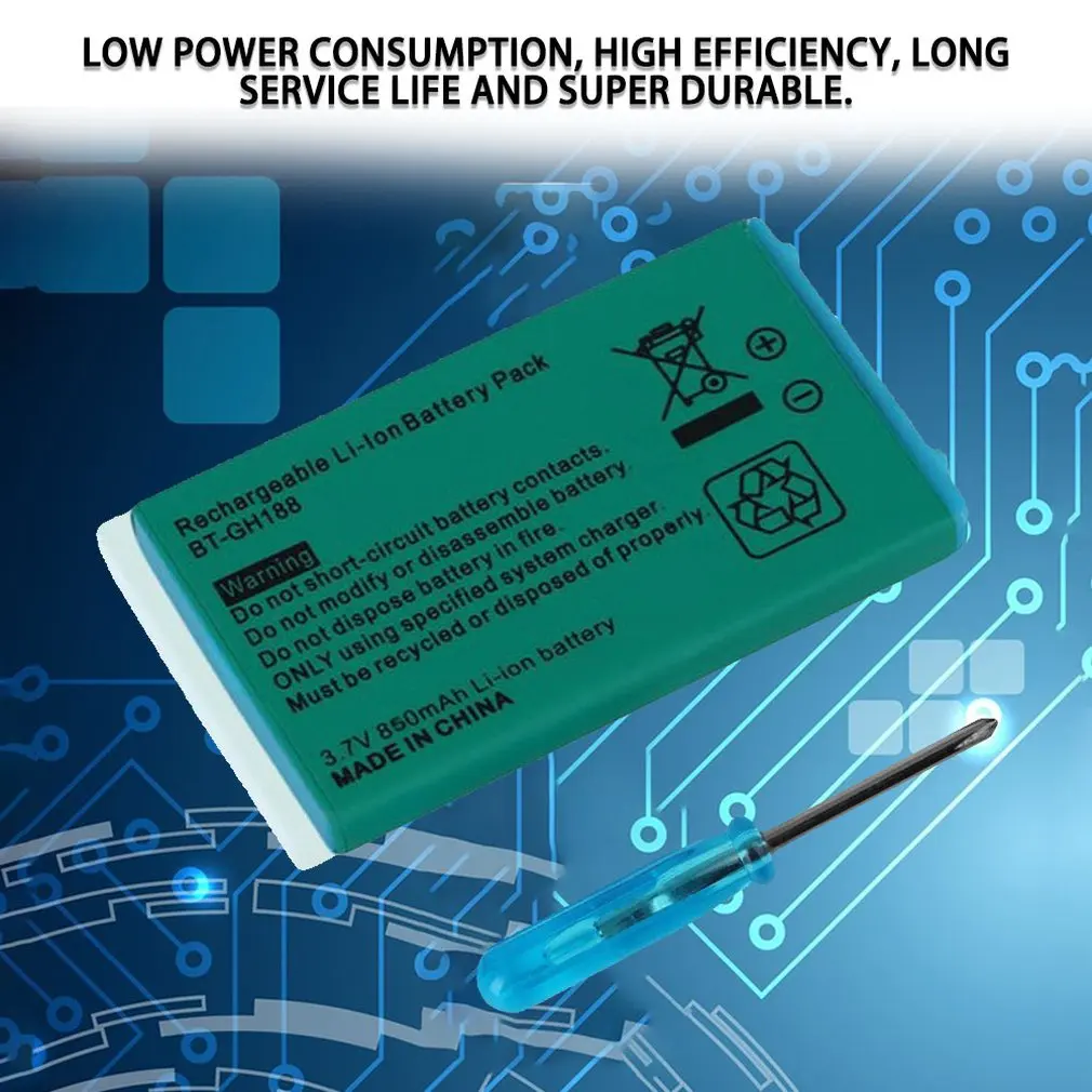 3,7 V 850mAh литий-ионная аккумуляторная батарея для систем и отверток nintendo Game SP