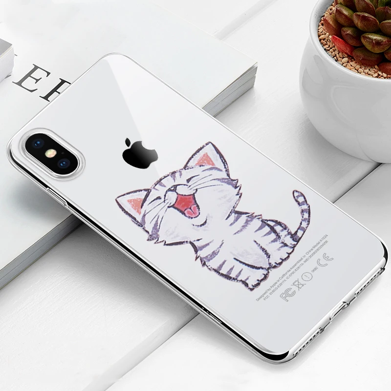 09 Милый чехол для телефона для iPhone 7, 8 Plus, 6, 6 S, X, XS, Max, XR, 5, 5S, SE, мягкий силиконовый чехол для iPhone 6 S PLUS, 7, 8, кактус, фламинго, чехол s - Цвет: 09