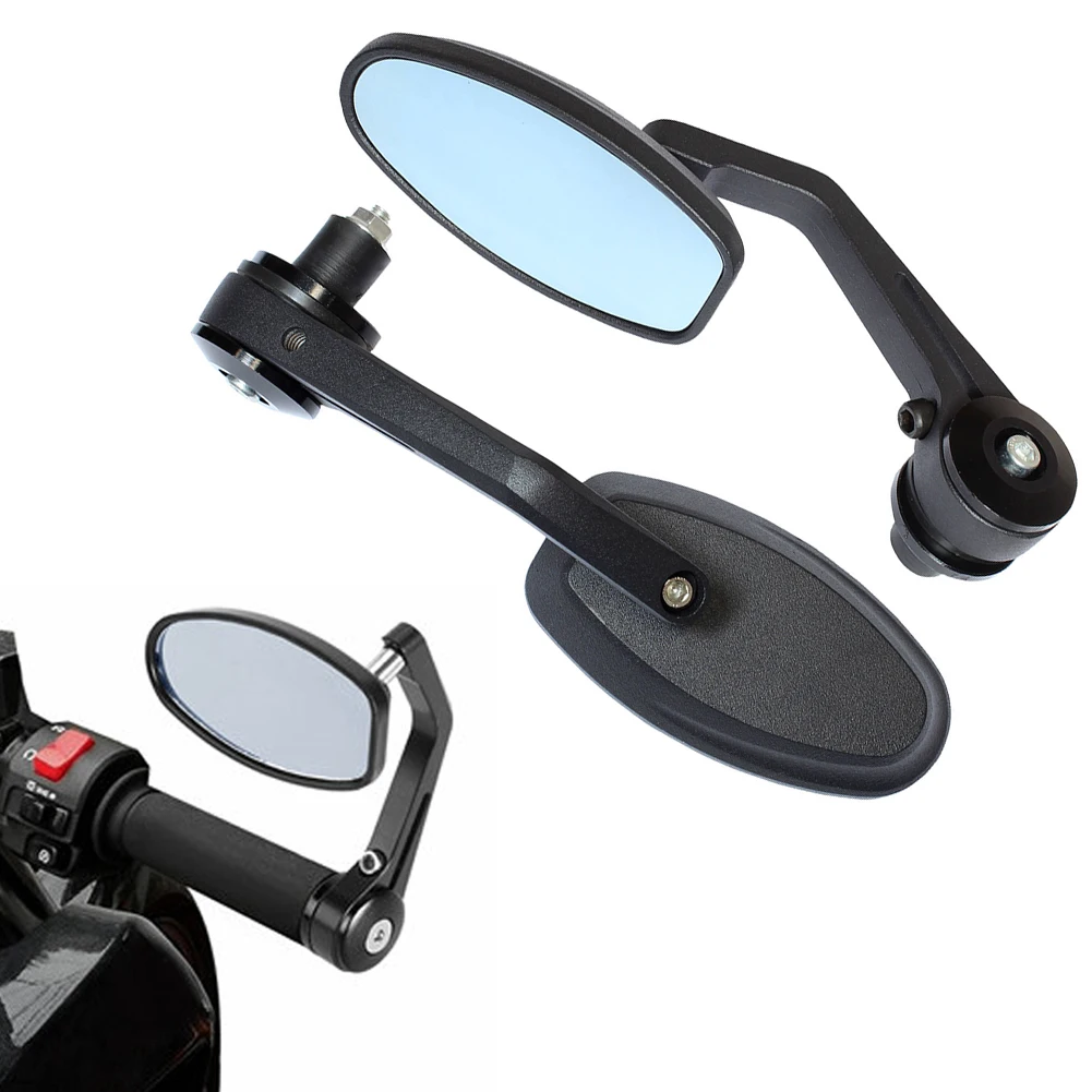 Стороны алюминий сплав 180 градусов Поворотный Бар Конец Зеркала 22 мм Мотоцикл