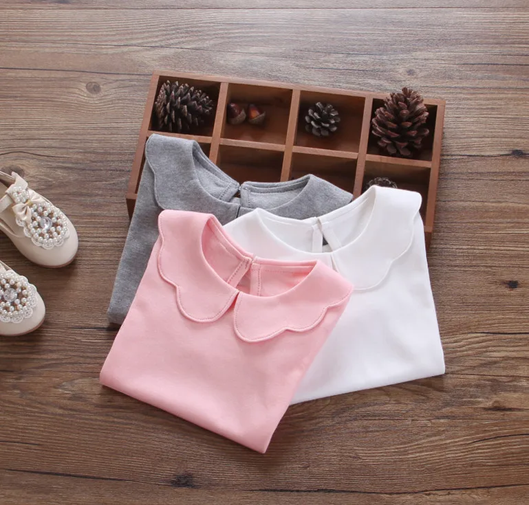 Хлопковые рубашки для новорожденных детская нижняя рубашка одежда модная