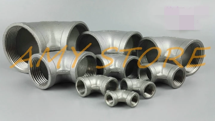 304 нержавеющая сталь 1/8 &quotx 1/8&quot NPT-NPT локоть 90 градусов угловой фитинг с резьбой |