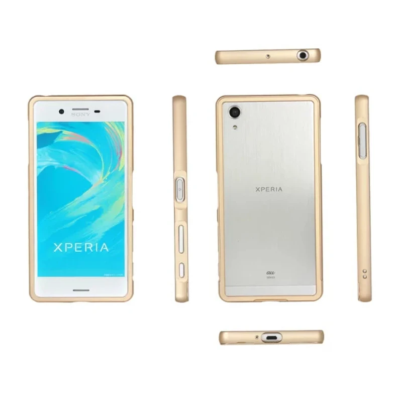 Для Sony x бампер высокое качество ультра тонкий Push Pull Металл алюминиевая рама
