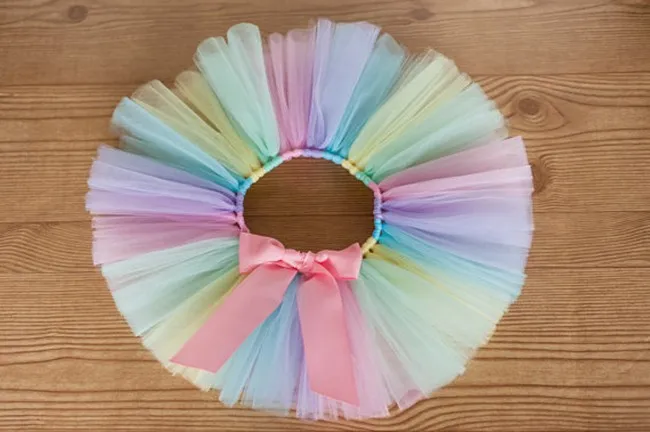 Милые пастельные юбки пачки для маленьких девочек Детские балетные фатиновые