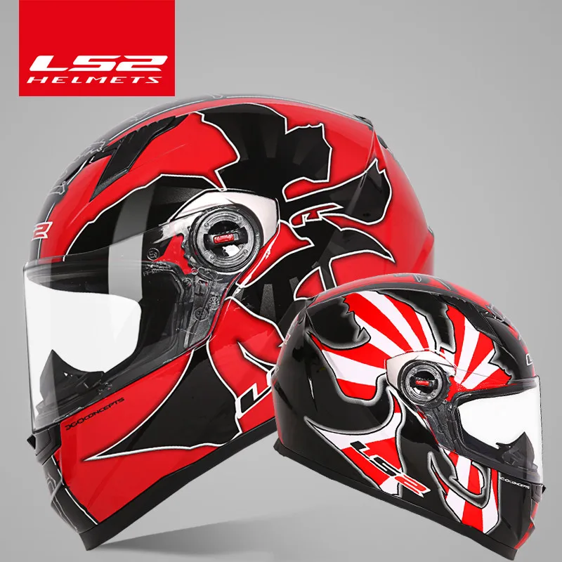 LS2 FF358 мотоциклетный шлем на все лицо ls2 мотоциклетные шлемы для перекрестных