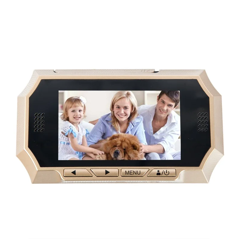 Видео глазок дверной звонок беспроводной 4 3 дюймов TFT LCD ИК Ночное Видение PIR