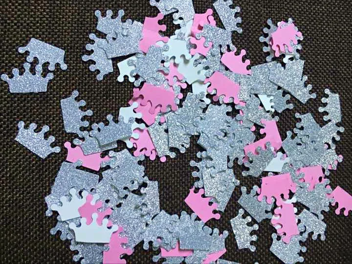 Ручная работа Серебряная блестящая корона Декор Принцесса Розовый Свадебный