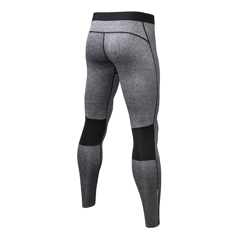 grey Новые спортивные штаны на молнии для мужчин, быстросохнущие мужские спортивные штаны для ночного зала, для фитнеса, мужские спортивные штаны, бриджи для бега - Цвет: grey