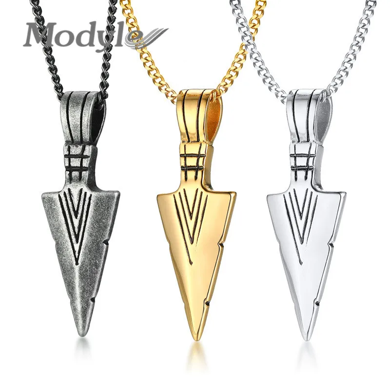 Модное мужское ожерелье Modyle Золотой/Серебряный цвет 316L кулон в виде меча из