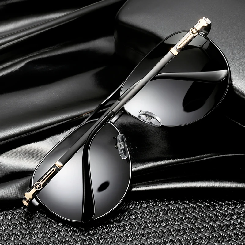 

Polarized Sunglasses Aluminum Magnesium Leg Series Polaroid Sun glasses for men Polarizer Goggles Driving Glasses Fishing