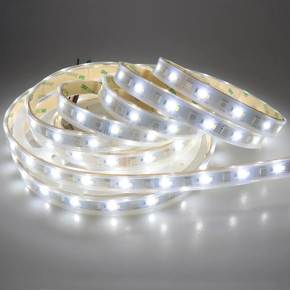SMD 5050 RGB + CCT Светодиодная лента Водонепроницаемая 1 м 5 300LED DC 12 В 24 в CW WW RGBW RGBWW Fita