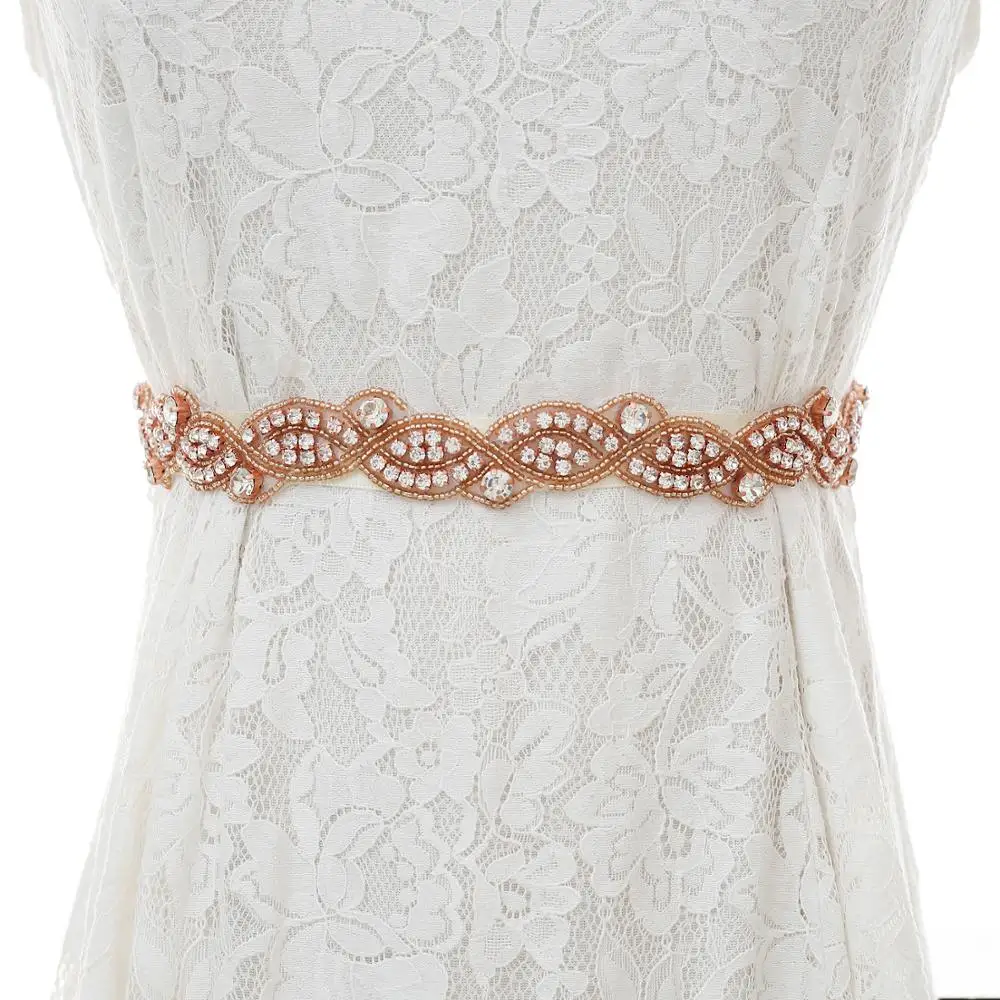 Waistband Accessory Sexy Belt Rhinestone Bridal Wedding Applique For Evening Prom Dresses decoration S199RG | Свадьбы и торжества