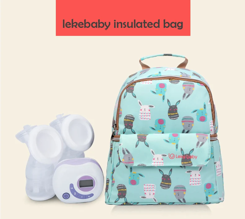 Lekebaby 2 в 1 детский термоизоляционный мешок для кормления, бутылочка для молока, рюкзак для хранения, Мумия, путешествия, чайник для грудного молока, грелка