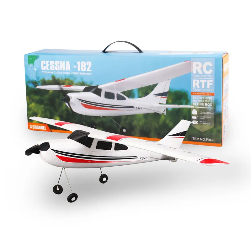 Радиоуправляемый планер F949 радиоуправляемый самолет Cessna-182 2,4G радиоуправляемая игрушка 3CH RC фиксированное крыло Электрический летающий самолет RTFVS F939 F929