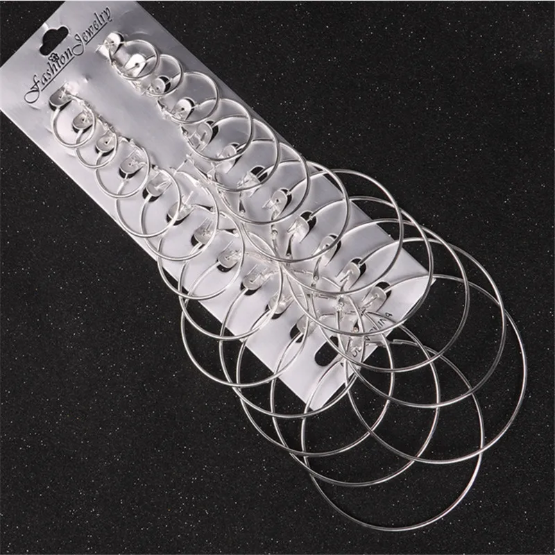 ENZE Free Shipping Women's Jewelry 5/set of antique silver color various styles men's earrings combination punk style | Украшения и