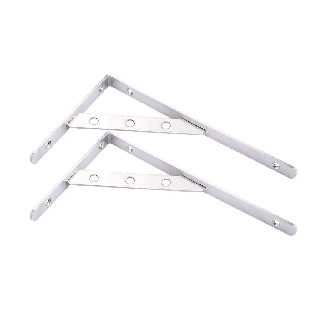 2 шт. 3 мм L настенная полка из нержавеющей стали правая угловая скобка опорная |