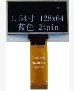 1 54 дюймовый 24PIN интерфейс 8Bit синий или белый OLED экран SSD1305 Привод IC 128*64 SPI I2C порт