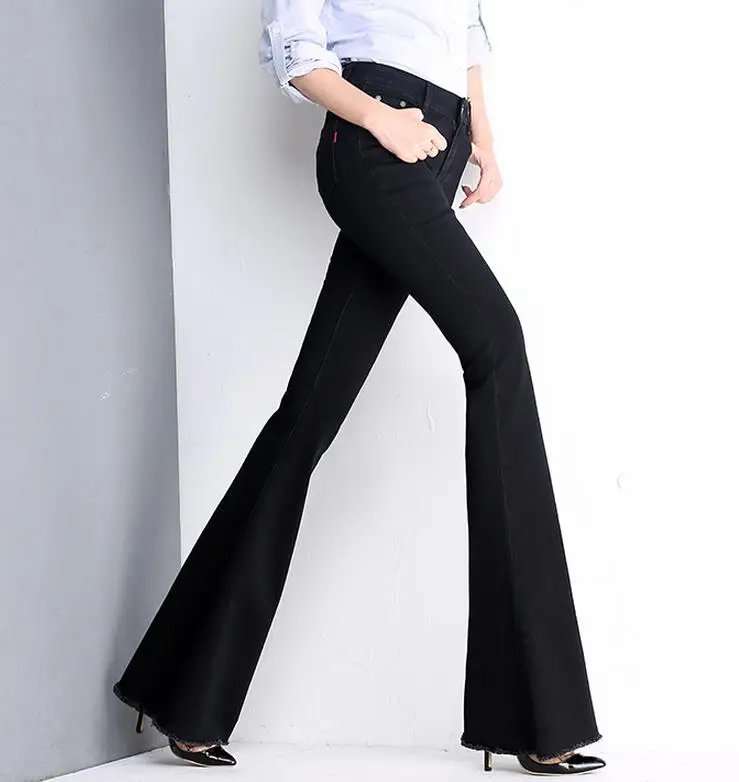 

Plus Size 4XL Pants Women New Fashion OL Casual Flare Pant Trousers Pants Long Trousers Female