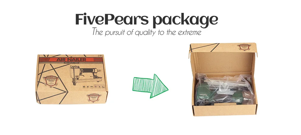 FivePears 1013J пневматический пистолет для ногтей пневматический степлер пистолет инструмент Brad гвоздь пистолет U стиль для мебели деревянный диван Деревообработка