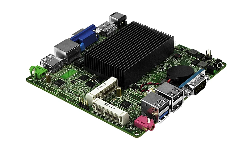 Qotom Mini itx motherboard с процессором Bay Trail j1900 Quad core 2.0 GHz Fanless Nano ITX материнская плата