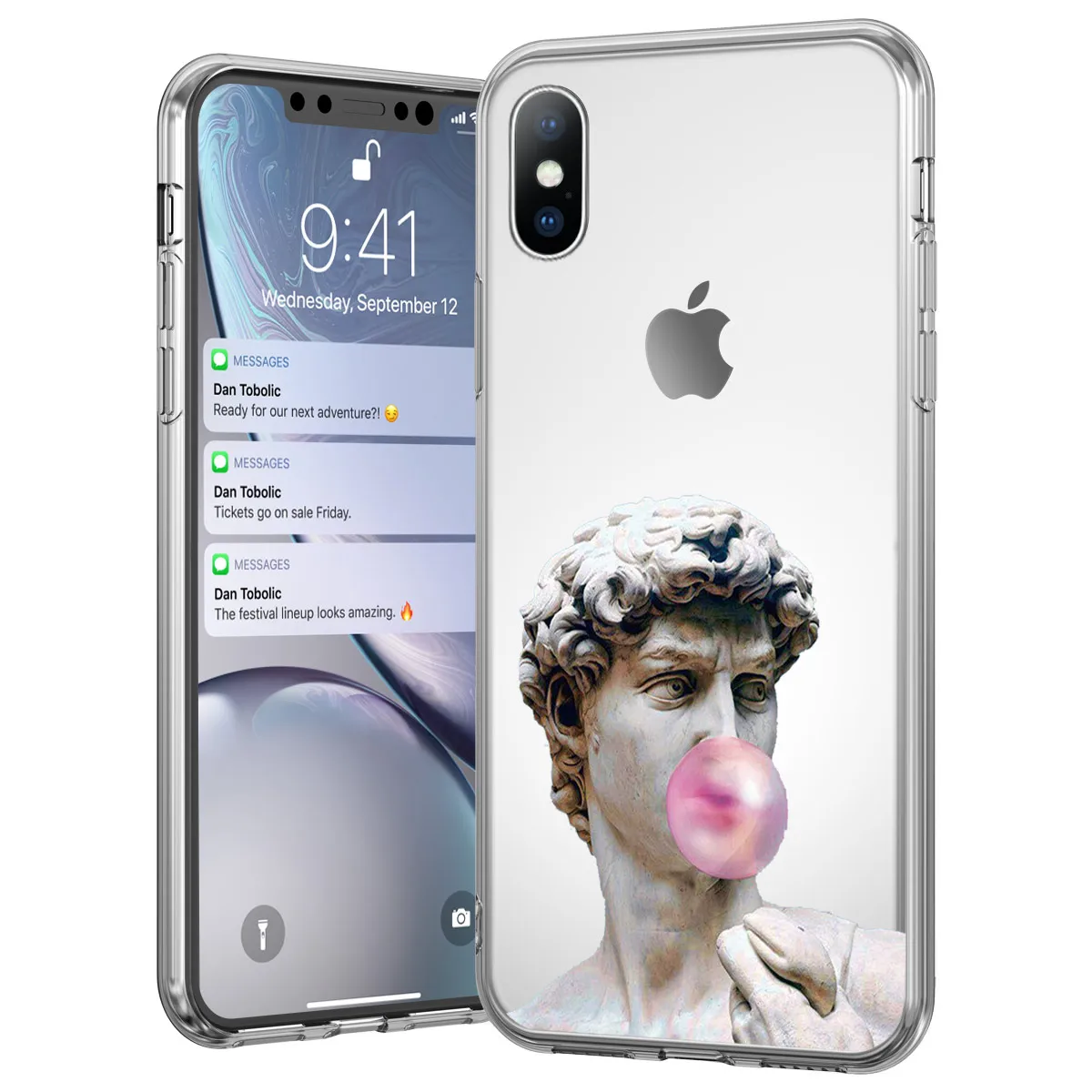 Чехол для телефона Lovebay для iPhone 5 11 6 6 S 7 8 Plus X XR XS Max 11Pro Max Абстрактное Искусство Статуя Живопись мягкий ТПУ для iPhone X Чехол - Цвет: T6