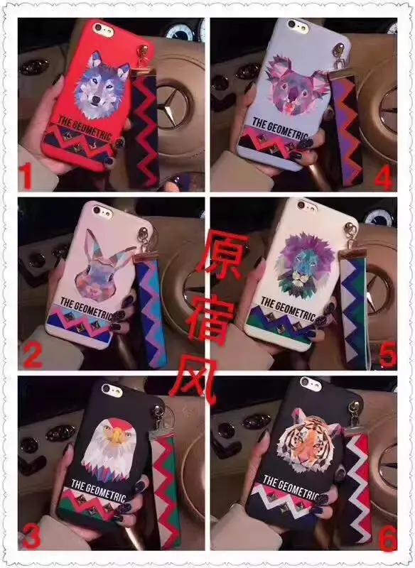 Модные заклепки Геометрические Животные роспись Мягкие TPU телефон задняя крышка
