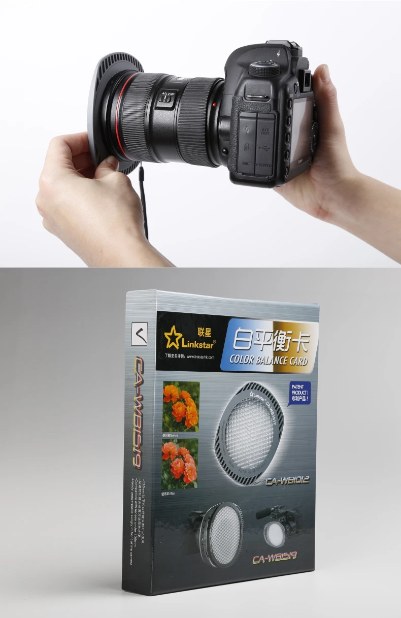 HK LINKSTAR 85/135 мм Баланс белого объектива Крышка с WB фильтр крепление для Canon Nikon sony Pentax цифровой камеры фильтр/объектив