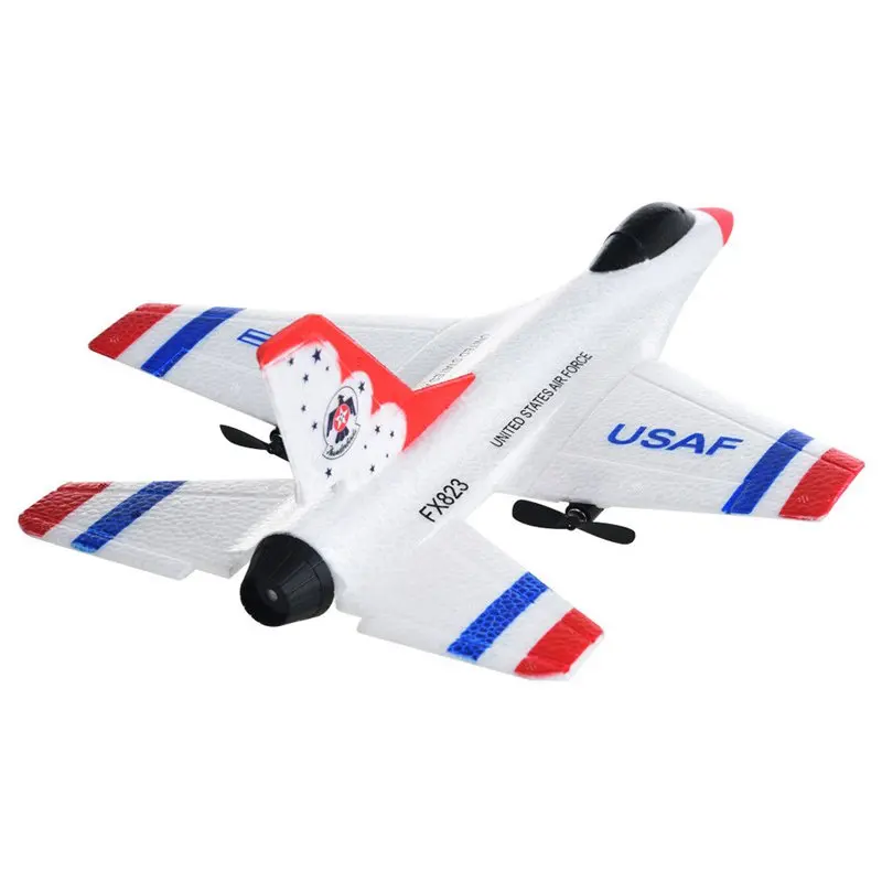 FX 823 2 4G 2CH RC самолет планер пульт дистанционного управления Самолет открытый