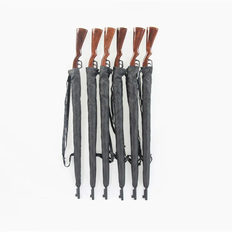 10pcs/lot 2015 Free shipping Novelty Item newest cool Black Lifelike Rifle / Gun Pistol Umbrellas For Men for gift|umbrella lamp|pistol packumbrella