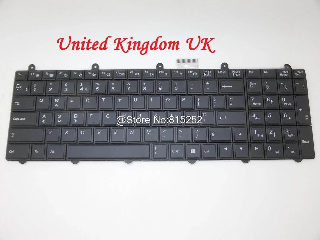 Клавиатура для ноутбука CLEVO P150EM P150SM P170EM P270WM3 P370EM3 P570WM3 Германия Швеция SD в Швейцарию cоединенное Королевство Великобритания США