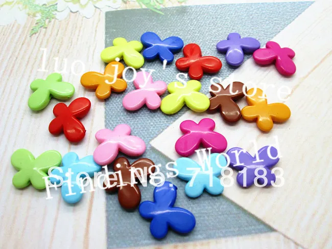 Смешанный 150 шт. спрей Краски Бабочка Акриловые бусины акриловые Распорки бисер