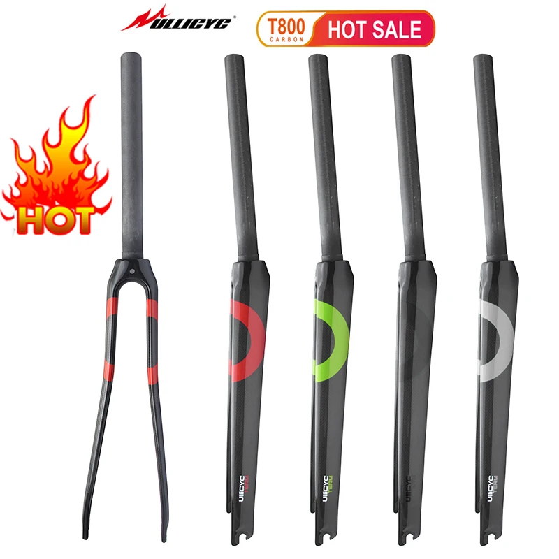 

Circular tube type Front fork Superstrong 3K +Gloss 700C road Bicycle full carbon fiber Front Fork Free Ship QC410