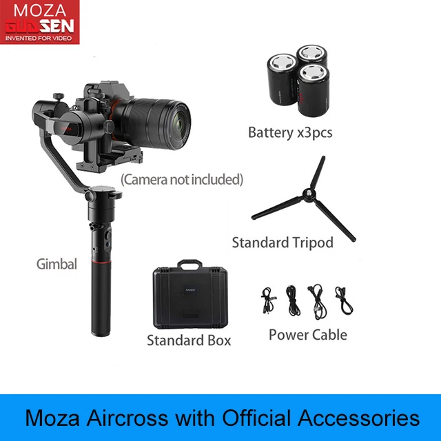 package 1 MOZA AirCross 3 оси ручной карданный Стабилизатор камеры s мульти-Contro для беззеркальной камеры до 1800 фунтов/г для микро-камеры DSLR - Цвет: package 1