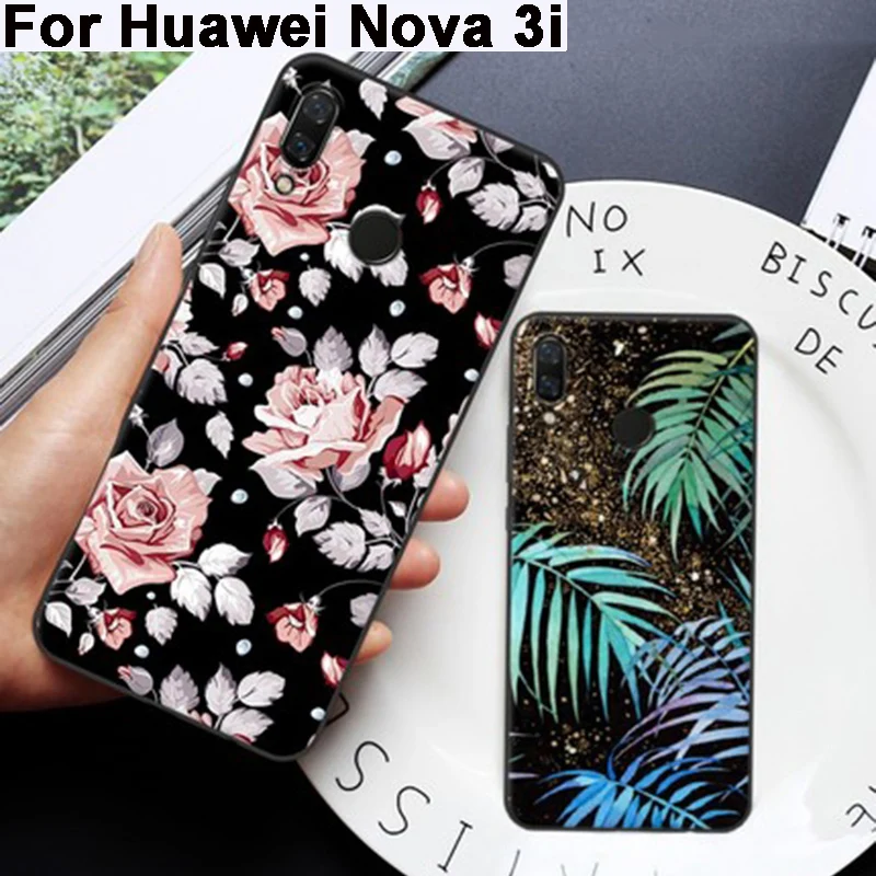 Чехол для Huawei Nova 3i Модный милый мультяшный мягкий чехол телефона Nova3i защитный 3 i