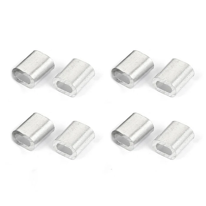 2 мм алюминиевый трос с двойным отверстием Зажимная Муфта 80 шт.|wire rope clamps|clamp cliprope