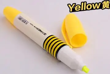 1X Cute Kawaii Panda Pig Animals Highlighter Paper Marking Pen Drawing Shool Office Supply Student Rewarding Stationery - Цвет: YELLOW