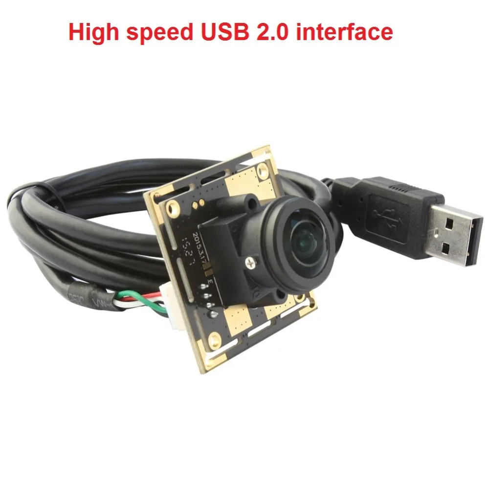 Плата 5 Мп CMOS OV5640 модуль камеры USB 2 0 с широкоугольным панорамным объективом на 180