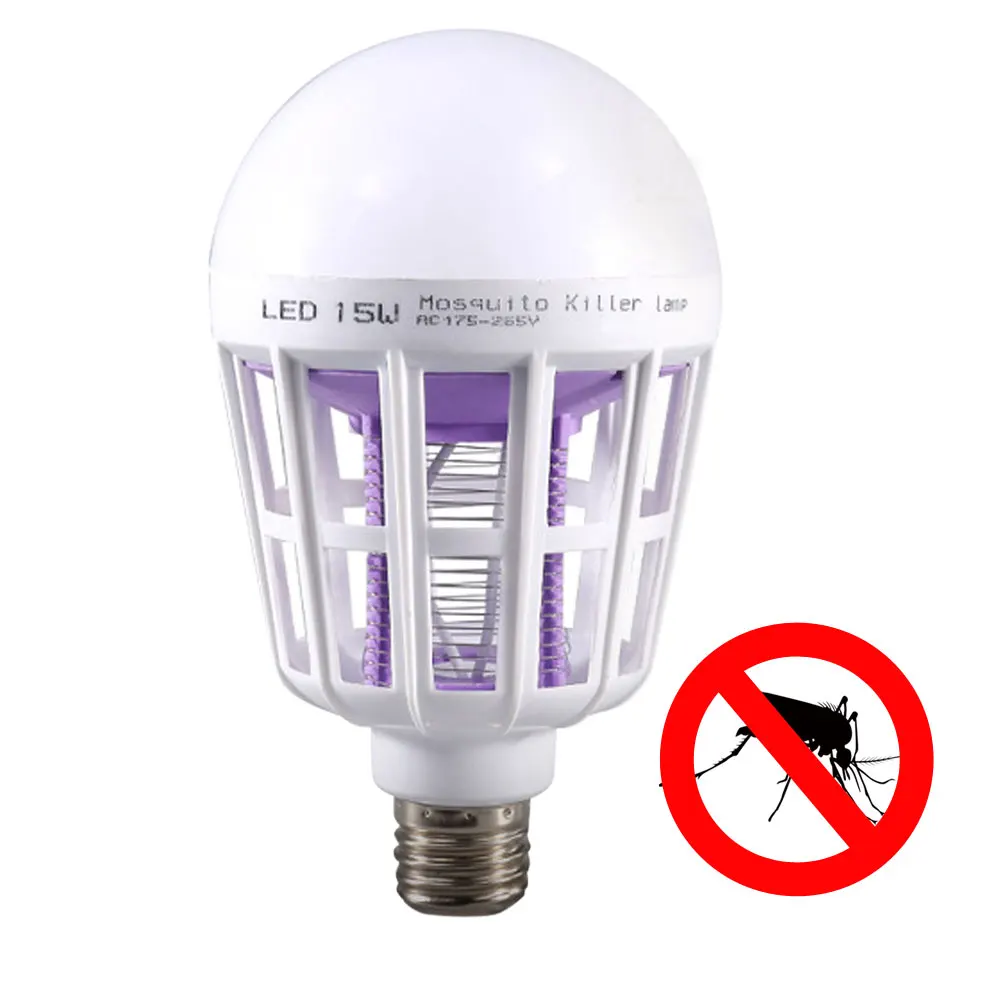 Портативная Летняя мини лампа для насекомых E27 15 Вт 24 светодиода 2 в 1|led bulb 220v|globe