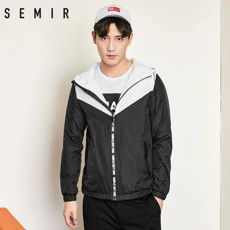 SEMIR куртки мужские пальто с длинными рукавами капюшоном шикарная модная одежда