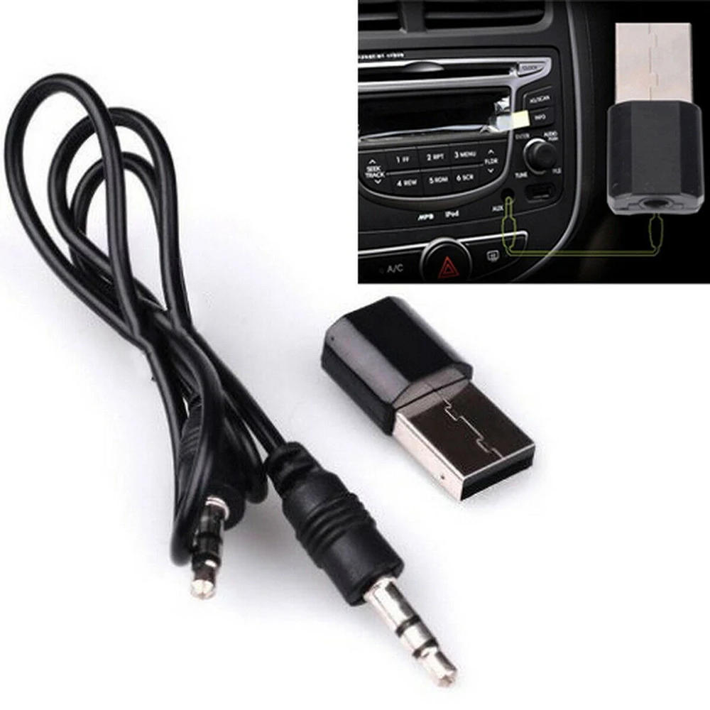 Мини USB беспроводной Bluetooth 3 5 мм аудио стерео музыкальный приемник адаптер AUX для