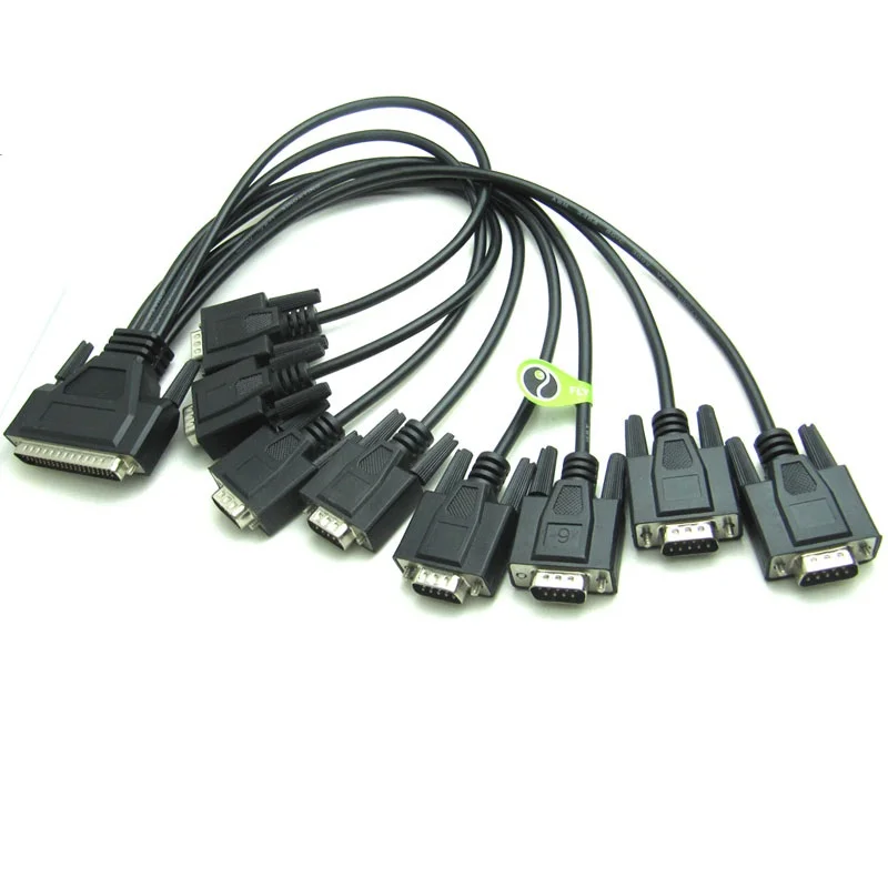 DB62 62Pin кабель разветвитель последовательного порта со штекером на штекер 8 x DB9 RS232