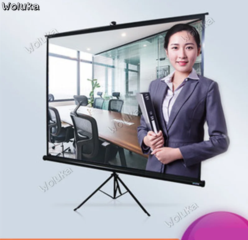 Projection curtain 90/100/120/Ultra short Coke Laser TV anti-light black grid home Theater 4K HD CD50W03 | Лампы и освещение