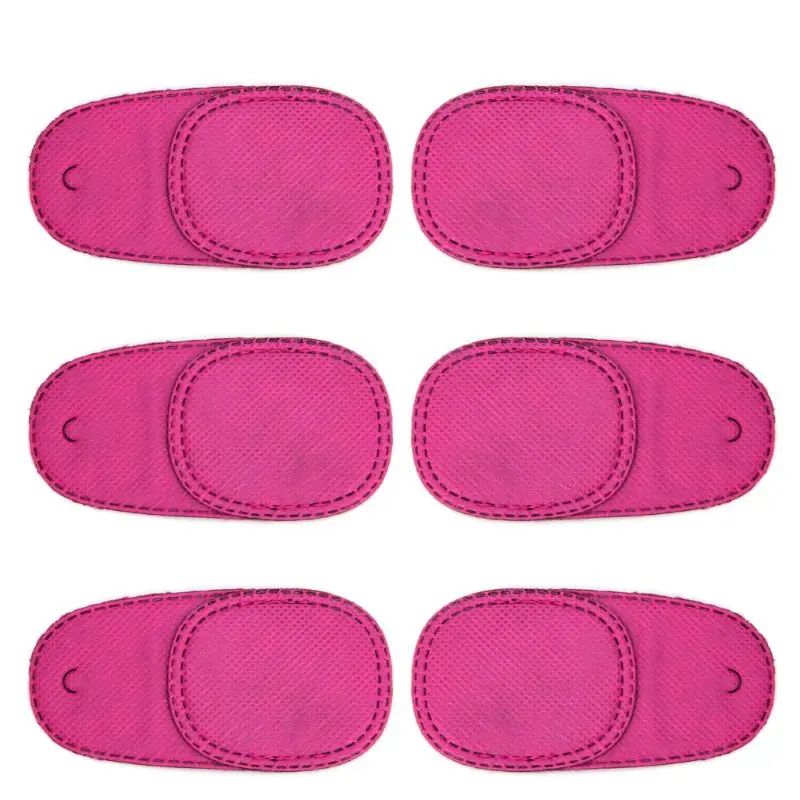 Pink 6 шт. Amblyopia патчи для глаз нетканые ткани дети для лечения косоглазие очки комплект новая мода - Цвет: Pink