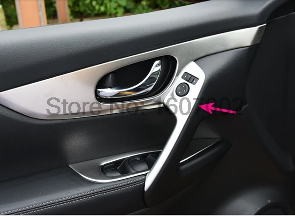 Хромированный чехол для NISSAN QASHQAI J11 2014 2015 2016 внутренняя дверь окно переключатель