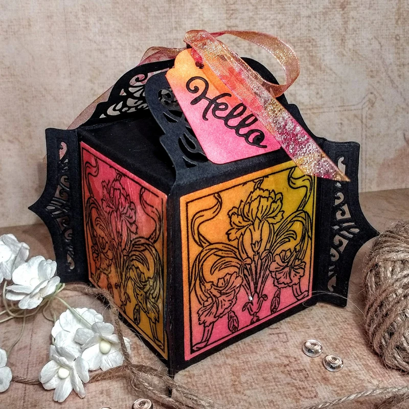 Коробка для конфет, металлическая вырубная сумка, новые трафареты для изготовления открыток, декоративный костюм, сделай сам, бумажный штамп, шаблон