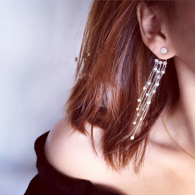 Новые Свадебные украшения SWOUR S925 Стерлинговое серебро кубический циркон CZ