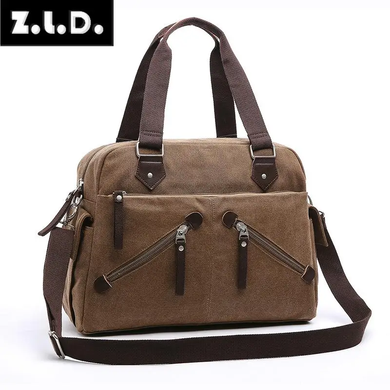 Z.L.D. Хит продаж модная повседневная парусиновая Диагональная Сумка мульти-молния
