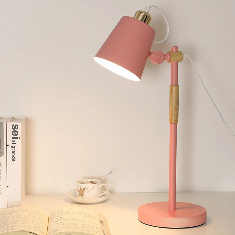Настольная лампа с защитой глаз в скандинавском стиле для студентов колледжа